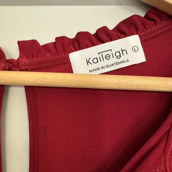 Kaileigh Burgundy Jumpsuit - Picture 5 of 6